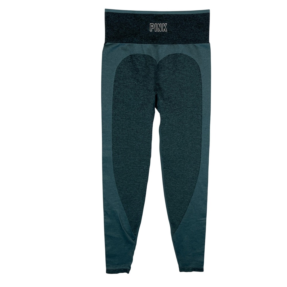PINK Victoria's Secret‎ Seamless Heart Shape Leggings Kids S/CH Teal